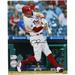 Rhys Hoskins Philadelphia Phillies Autographed 8" x 10" Vertical Hitting Photograph