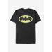 Men's Big & Tall Classic Batman Tee by DC Comics in Black (Size 5XL)