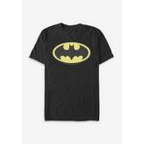 Men's Big & Tall Classic Batman Tee by DC Comics in Black (Size LT)