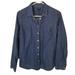 J. Crew Tops | J. Crew Womens M Blue Dark Wash Long Sleeves Butto | Color: Blue | Size: M