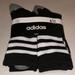 Adidas Underwear & Socks | Adidas Crew Socks 6 Pair Men’s 6-12 Black White Grey W/ Logo 3 Stripe Cushioned | Color: Black/White | Size: Men 6-12