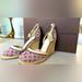 Louis Vuitton Shoes | Louis Vuitton Pink Monogram Canvas And Leather Starboard Espadrille Wedge Pumps | Color: Brown/Red | Size: 7