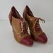 Anthropologie Shoes | Anthropologie Miss Albright Bordeaux Ruffled Oxford Heels | Color: Brown/Red | Size: 8