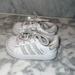 Adidas Shoes | Adidas Toddler Boys Sneakers Size 4k Classic White W/ Grey Stripes | Color: Gray/White | Size: 4bb