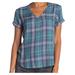 Anthropologie Tops | Anthropologie Cloth And Stone Blue Plaid V Neck Size Small | Color: Blue | Size: S