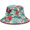 Men's New Era White Tampa Bay Buccaneers Botanical Bucket Hat