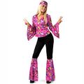 Morph - 70s Fancy Dress Women - Disco Fancy Dress For Adults - Hippie Costume Women - 70s Disco Fancy Dress For Women - 60s Fancy Dress For Women - Womens Hippie Costume S