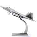 HZDJS F22 Stealth Fighter Model 1:72 Air Force F22 Raptor Alloy Static Finished Simulation Finished Aircraft Model Military Aircraft Carrier Decoration Boys Birthday Gift,AK