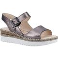 Hush Puppies Women's Stacey Sandal, Silver, 5 UK