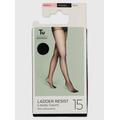 Black 15 Denier Ladder Resistant Tights 5 Pack