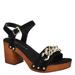 Bella Vita Van-Italy - Womens 8 Black Sandal W2