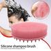 Upgrade 2 In 1 Bath And Shampoo Brush Silicone Body For Use In Shower Exfoliating Body Brush Premium Silicone Loofah Scalp Brush