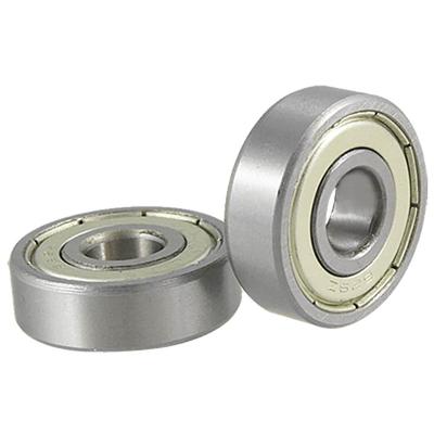 2 Pcs Mini Deep Groove Stainless Steel Ball Bearings - Silver Tone