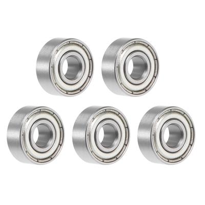 R3ZZ Deep Groove Ball Bearing 3/16"x1/2"x0.196" Double Shielded Chrome Bearings 5pcs - 5 Pack - R3ZZ (3/16"x1/2"x0.196")