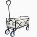 Portable Rolling Folding Garden Cart Camping Wagon with Adjustable Handle, 220lbs Capacity