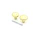 First Watch Security Passage Door Knob Metal in Yellow | 2.25 H x 2.25 W x 1.81 D in | Wayfair 1130