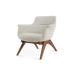 Lounge Chair - sohoConcept Bottega X Wood Lounge Chair Wood/Polyester/Wool in Gray | 28 H x 30 W x 26 D in | Wayfair BOT-XL-WAL-012