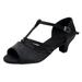 CBGELRT Womens Sandals Black Flat Wedge Sandals for Women Women Fashion Dancing Prom Ballroom Latin Salsa Dance Shoes Sandals Dress Sandals