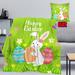 Easter Rabbit Bunny Throws Blanket With Pillow Cover For Home Couch Bed and Sofa Super Soft Flannel Fleece Throw Travel Blanket Easter Bunny Blanket For Kids Women Adults