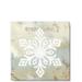 Darren Gygi Home Collection Fleur Snowflake Giclee Wall Art Canvas, Crystal in White | 36 H x 36 W x 1 D in | Wayfair 615-B-3636