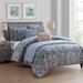 Bungalow Rose /Gray Microfiber 8 Piece Comforter Set Polyester/Polyfill in Blue | Queen | Wayfair 19FF16A1BF6142CE85B8FCC64FBF360C