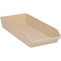 IVORY Economy Shelf Bins â€” 23 5/8in. x 11 1/8in. x 4in. Size Ivory Carton of 6