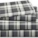 Latitude Run® Mensa 170 Thread Count Plaid Sheet Set Flannel/Cotton in Gray | Twin XL | Wayfair B30FB72EDF8444C1BFCB216710795594
