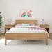 Lark Manor™ Aileana Solid Wood Panel Bed Wood in Brown | 37.5 H x 63.25 W x 84.25 D in | Wayfair 4E246E4FD37E4F98BE24AFC3AA2E12B2