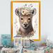 Indigo Safari Cute Baby Bear w/ Floral Crown III - Animals Canvas Wall Art Canvas in Brown/Green/White | 20 H x 12 W x 1 D in | Wayfair