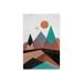 Ivy Bronx Copper Mountains Print On Acrylic Glass Plastic/Acrylic | 24 H x 16 W x 0.25 D in | Wayfair 1CA5B85FB01F48E8B368443F1DF91C7D