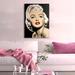 House of Hampton® Marilyn Monroe - Wrapped Canvas Print Canvas in Brown/Red/White | 40 H x 28 W x 1.5 D in | Wayfair