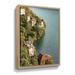 Ebern Designs Above Lake Como Gallery Wrapped Floater-Framed Canvas Metal in Blue/Green | 32 H x 24 W x 2 D in | Wayfair