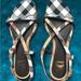 Burberry Shoes | Burberry Strapped Espadrilles Sandals | Color: Black/Tan | Size: 39