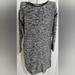 Athleta Dresses | Athleta Retreat Long Sleeve Marl Athletic Sweater Dress Size Xl | Color: Black/White | Size: Xl