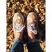 Vans Shoes | 7.5 Size Vans Multi-Floral Print Canvas Shoes | Color: Brown/Orange | Size: 7.5