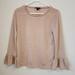 J. Crew Tops | J. Crew Sparkle Bell Sleeve Top | Color: Gold | Size: S