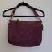 Coach Bags | Like New Coach Rare Deep Purple Suede And Leather Purse | Color: Purple | Size: Os