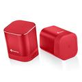 AURTEC Portable Bluetooth Speaker AT1, Dual Wireless Speakers with True Wireless Stereo Technology, Strong Bass and Powerful Volume, Bluetooth 4.2 for Phone/Tablet/PC and More (Red)