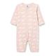 Petit Bateau Unisex Baby Pyjama ohne Fuß für einen guten Schlaf, Rosa Saline / Weiss Marshmallow, 3 Monate