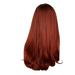 DOPI High Temperature Silk Wig European And American Style New Ladies Wig Black Brown Red Long Curly Hair Suitable For Parties Festivals 66cm/26in(2Pack)