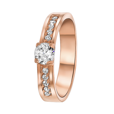 Lucardi Ringe Stahl Rose - 55mm Damen Image