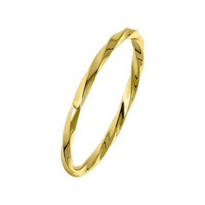 Lucardi Ringe 925 Silber - goldfarbig 52mm Damen Image