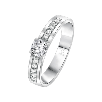 Lucardi Ringe Stahl Silber - 60mm Herren Image
