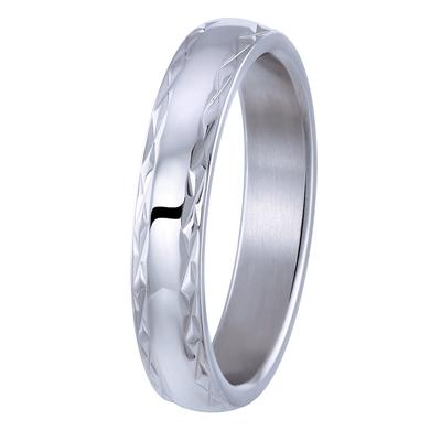 Lucardi Ringe 'Marseille' Stahl - silbern 60mm Herren Image