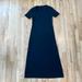 J. Crew Dresses | J. Crew Scoop Neckcotton Midi T-Shirt Dress, Black, Xs | Color: Black | Size: Xs