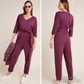 Anthropologie Pants & Jumpsuits | Anthropologie Pants & Jumpsuits Anthropologie Sutton Ponte Jumpsuit | Color: Purple | Size: M