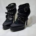 Burberry Shoes | Burberry Studded Aviator Ankle Boots | Color: Black | Size: 9