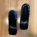 Nine West Shoes | Nine West Animal Print Heels. Calf Hair. | Color: Black | Size: 7.5