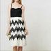 Anthropologie Dresses | Anthropologie Cherie Chevron Dress | Color: Black/White | Size: 4