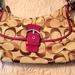 Coach Bags | Coach Tan Shoulder Bag With Red Accents | Color: Red/Tan | Size: Medium In Size